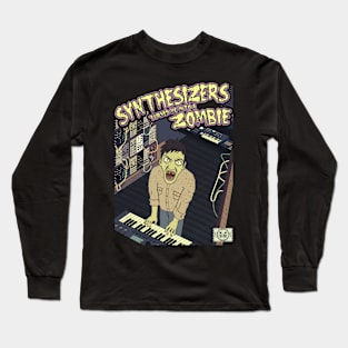 Funny Synthesizer Zombie Long Sleeve T-Shirt